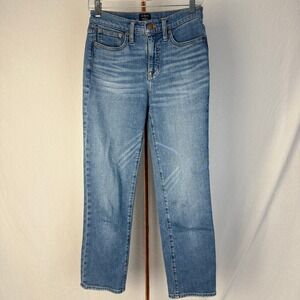 J.Crew Womens Slim Straight Leg Denim Jeans‎ Light Wash - See Description